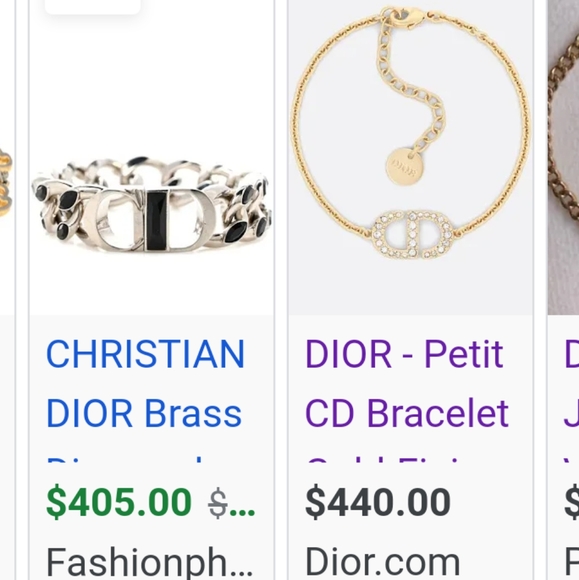 Christian Dior Petit CD Signature 💖 CD Logo Cryst - Picture 3 of 10